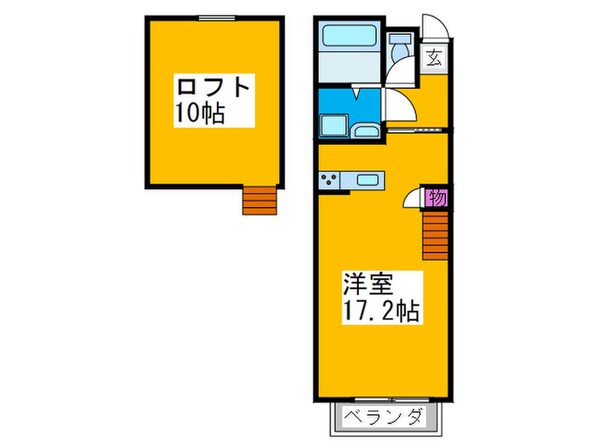 メゾネットさくらの物件間取画像